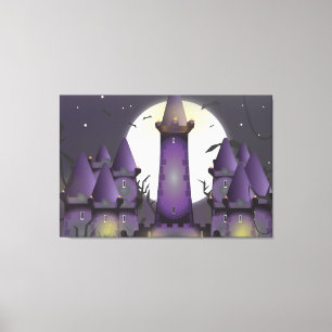 Scary Castle Canvas Print