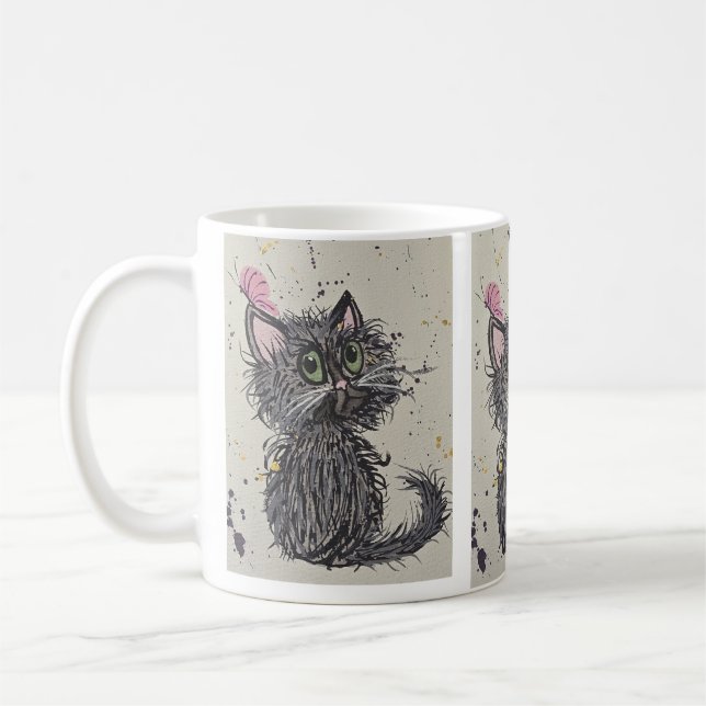 Scary Cat Mug (Left)