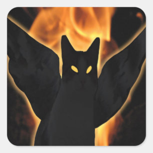 Scary Cat Sticker