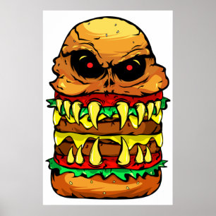 Scary Cheese Burger  Poster