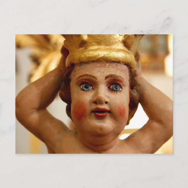 Scary Cherub, Svetina, Slovenia Postcard (Front)