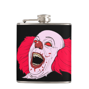 Scary clown Flask