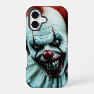Scary clown iPhone 16 case