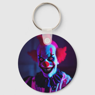 scary clown key ring