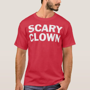 Scary Clown Lazy Halloween Costume Funny T  T-Shirt