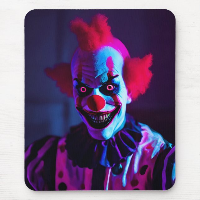 scary clown mouse mat (Front)