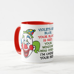 Scary Clown Poem Mug