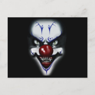 Scary Clown Postcard