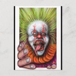 scary Clown Postcard