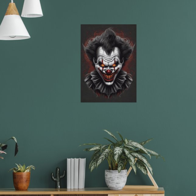 Scary Clown Poster (Living Room 1)