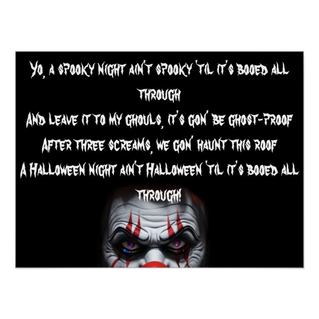 Scary Clown  Poster (Front)