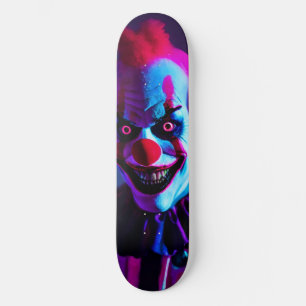 scary clown skateboard
