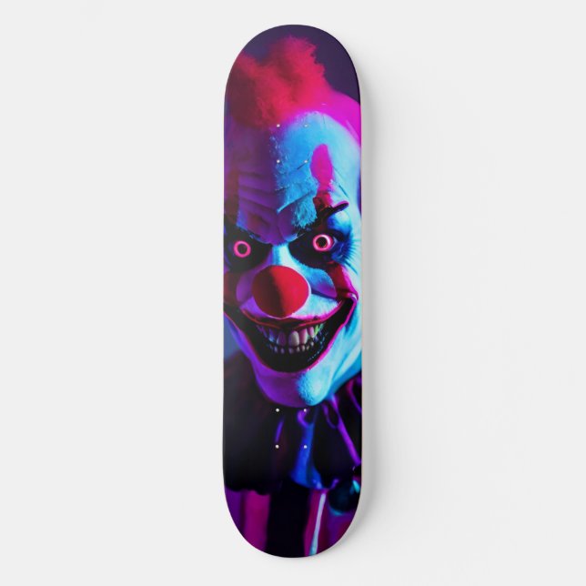 scary clown skateboard (Front)