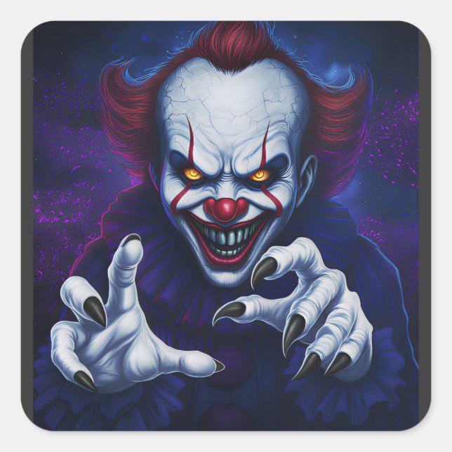 Scary Clown Sticker (Front)