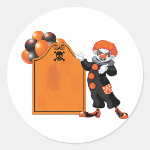 Scary Clown Stickers