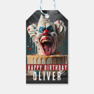 Scary Clown Themed Customisable Gift Tags