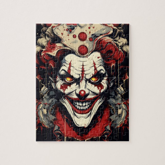 Scary Clown Time Jigsaw Puzzle (Vertical)