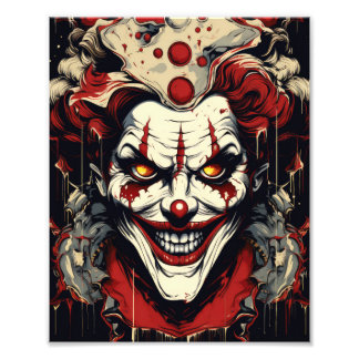 Scary Clown Time Photo Print