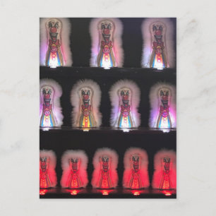 Scary Clowns Carnival Boardwalk Arcade Game Photo Postcard