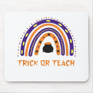 Scary Colourful Rainbow Halloween Teacher Cute Tri Mouse Mat
