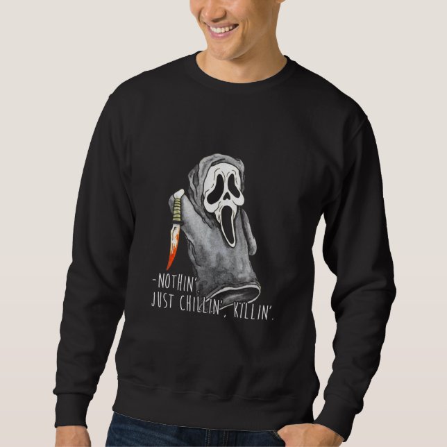 Scary Costume Halloween Sweatshirt (Front)
