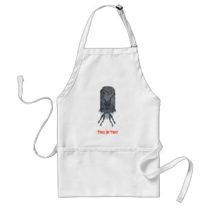 Scary Creature Tombstone Halloween Standard Apron