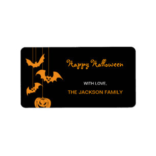 Scary Creatures Halloween Gift Labels