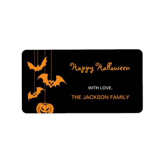 Scary Creatures Halloween Gift Labels