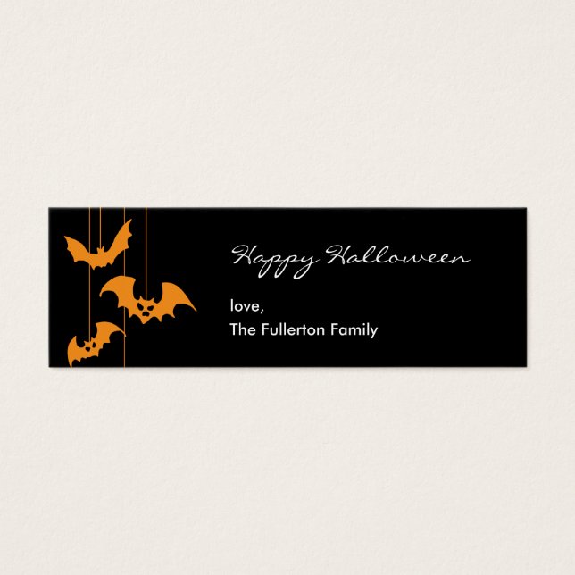 Scary Creatures Halloween Gift Tag (Front)