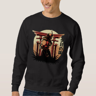 Scary creepy asian japanese fighter samurai sweatshirt