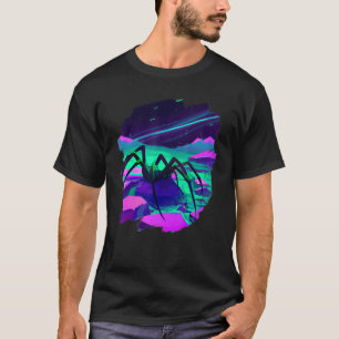 Scary Creepy Giant Mutant Spider Creature in Space T-Shirt