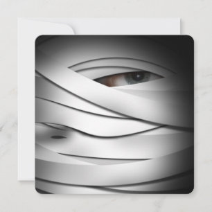 Scary Creepy Halloween Mummy Invitation