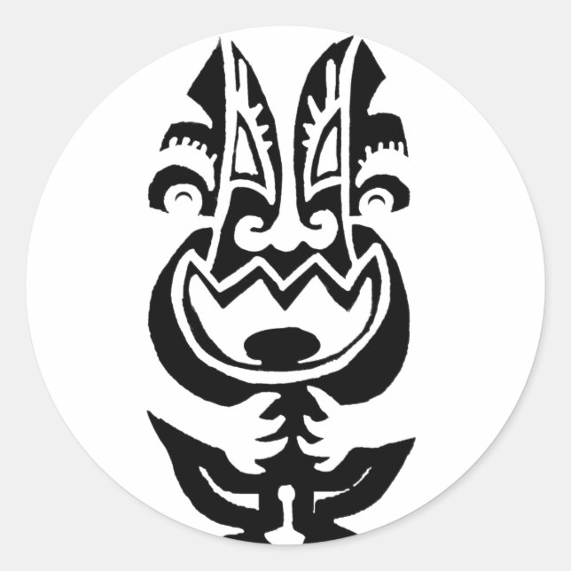 Scary Cute Classic Round Sticker (Front)