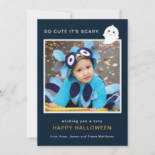Scary Cute Halloween Holiday Card