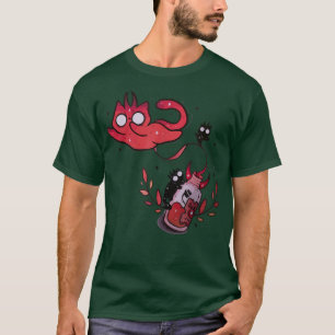 Scary Cute Kawaii Cat Dark Art Gothic alternative  T-Shirt