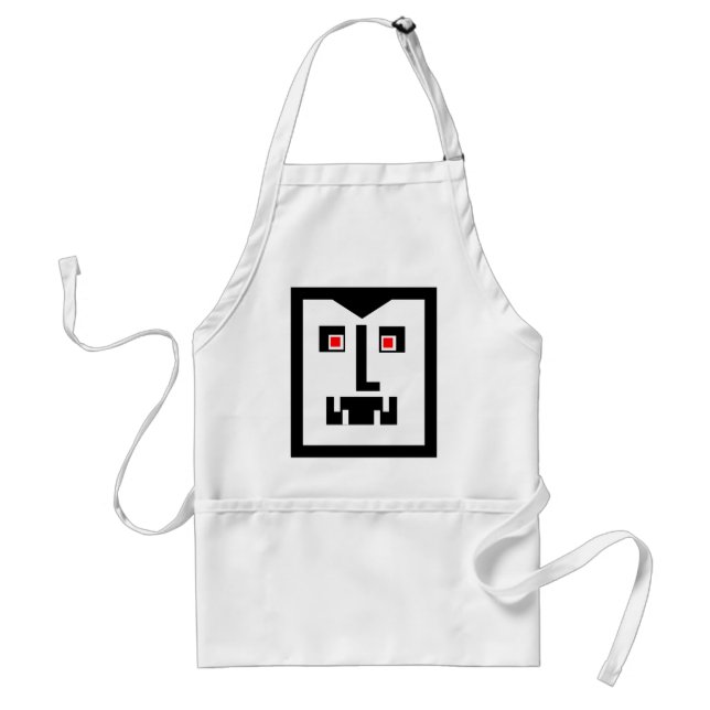 Scary Cyborg Vampire Bot Standard Apron (Front)