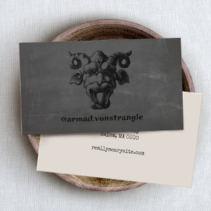 Scary Dark Demonic Face  Business Card
