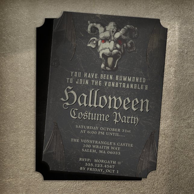 Scary Demon Monster Party Invitation (Creator Uploaded)