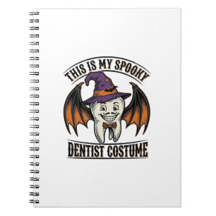 Scary Dentist Costume Halloween Dental Shirt Art_1 Notebook
