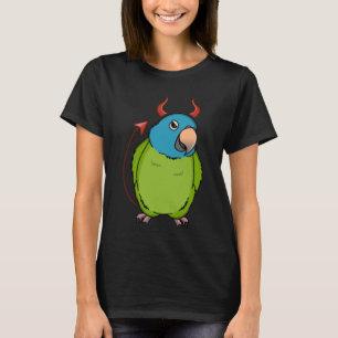 Scary Devil Costume Parrot I Blue crowned Conure T-Shirt