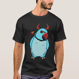 Scary Devil Costume Parrot I Blue Indian Ringneck T-Shirt