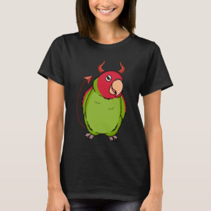 Scary Devil Costume Parrot I Cherry headed Conure T-Shirt