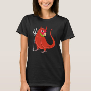 Scary Devil Costume Parrot I Cherry-headed Conure T-Shirt