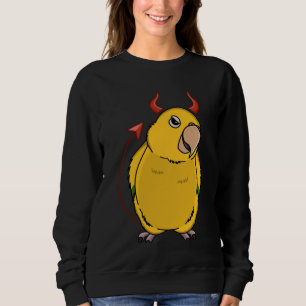Scary Devil Costume Parrot I Golden Conure Sweatshirt