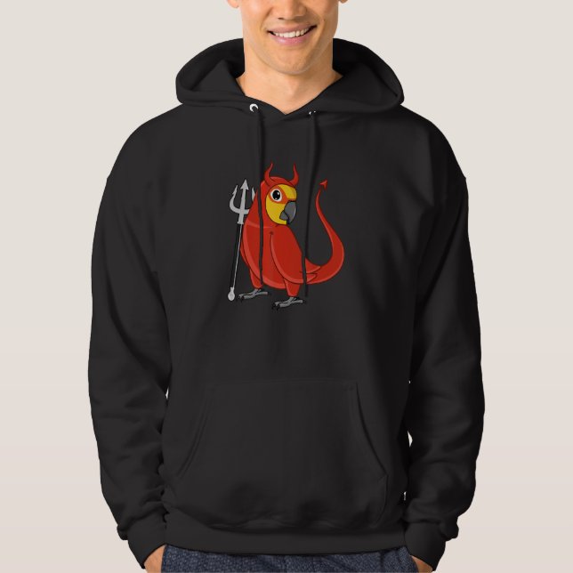 Scary Devil Costume Parrot I Jenday Conure Hoodie (Front)