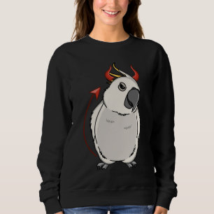 Scary Devil Costume Parrot I Sulphur crested Cocka Sweatshirt