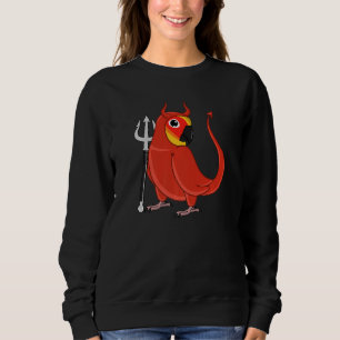 Scary Devil Costume Parrot I Sun Conure Premium Sweatshirt