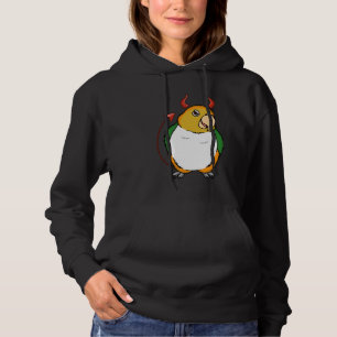 Scary Devil Costume Parrot I White bellied Caique Hoodie