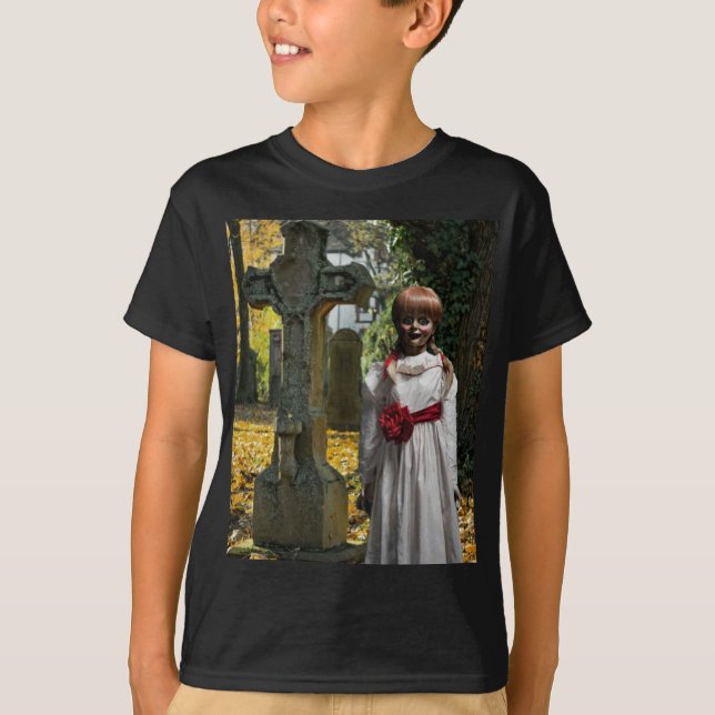 Scary Doll Halloween. T-Shirt (Front)
