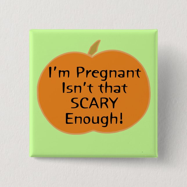 Scary Enough 15 Cm Square Badge (Front)